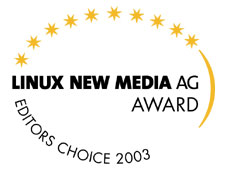 Linux New Media Award 2003
