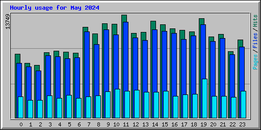 Hourly usage for May 2024