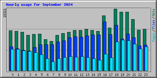 Hourly usage for September 2024